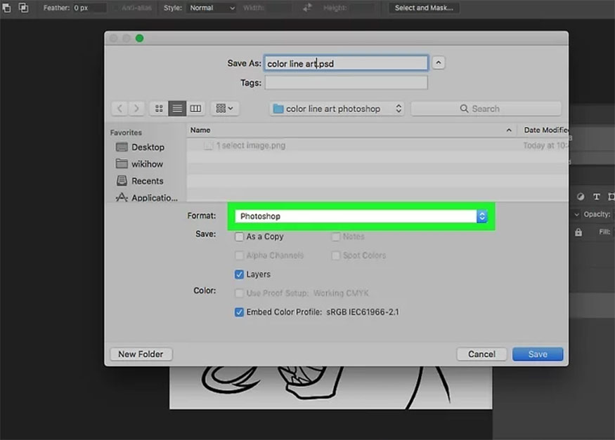 how-to-change-line-art-color-in-photoshop